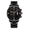 Relógio Masculino Cuena Estilo Inox - Luxury Watch relógio 019 AmploTech Preto com Bronze 