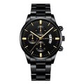 Relógio Masculino Cuena Estilo Inox - Luxury Watch relógio 019 AmploTech Preto com Dourado 