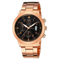 Relógio Masculino Geneva - Classic Watch relógio 021 AmploTech Rose/ Preto 