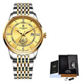Relógio Masculino Goldfish Lige - Luxury Watch relógio 035 AmploTech Prata/ Dourado 