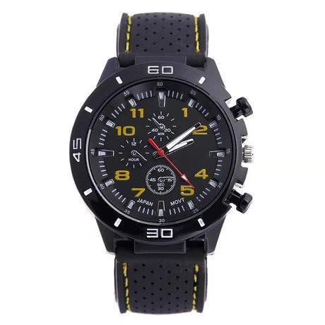Relógio Masculino Grand King - Quartz Watch relógio 017 AmploTech Amarelo 